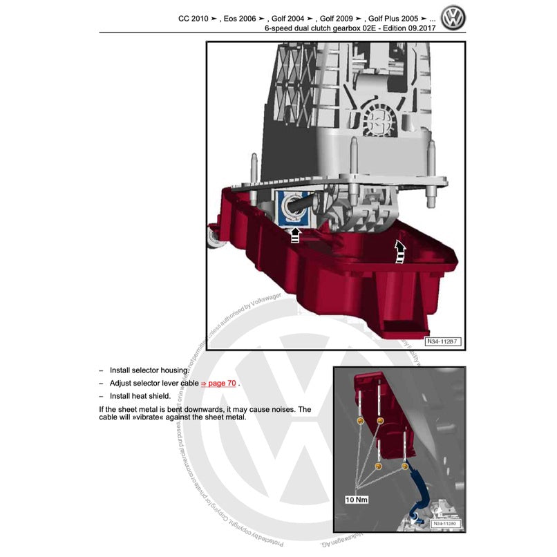 VW SHARAN 7N (2011-2020) SERVICE WORKSHOP MANUAL