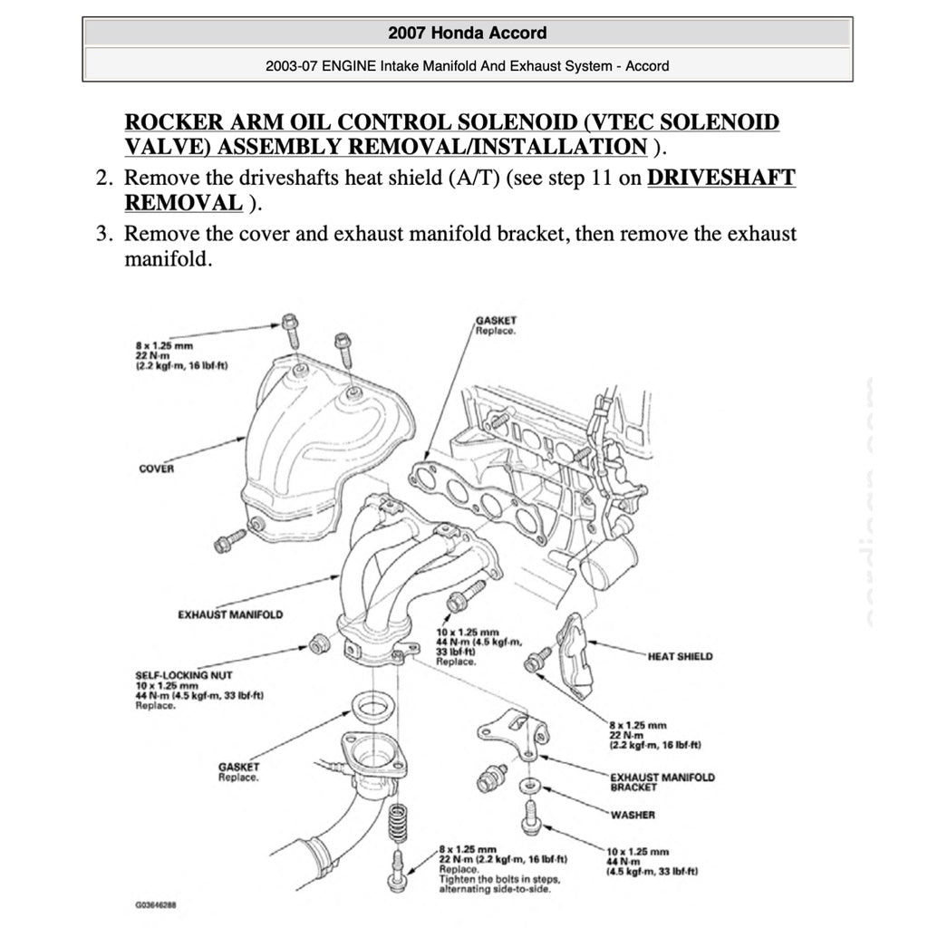 HONDA ACCORD 7 CL (2003-2008) SERVICE WORKSHOP MANUAL