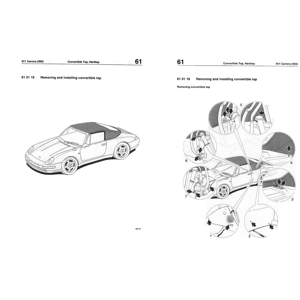 PORSCHE 911 993 (1994-1998) SERVICE WORKSHOP MANUAL + PARTS CATALOGUE