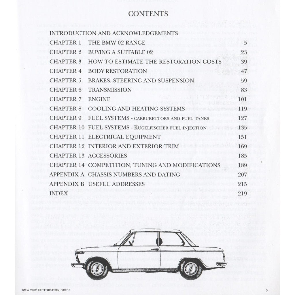 BMW '02 RESTORATION GUIDE, Mike Macartney, Brooklands 1998