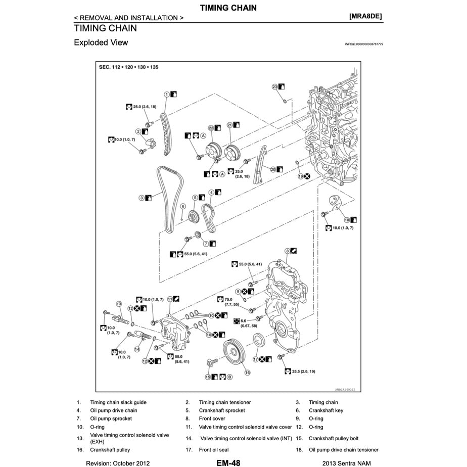 NISSAN SENTRA / SYLPHY B17 (2012-2016) SERVICE WORKSHOP MANUAL