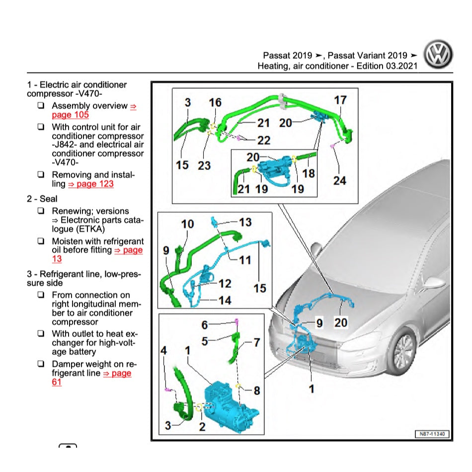 VW PASSAT B8 (2015-2022) SERVICE WORKSHOP MANUAL