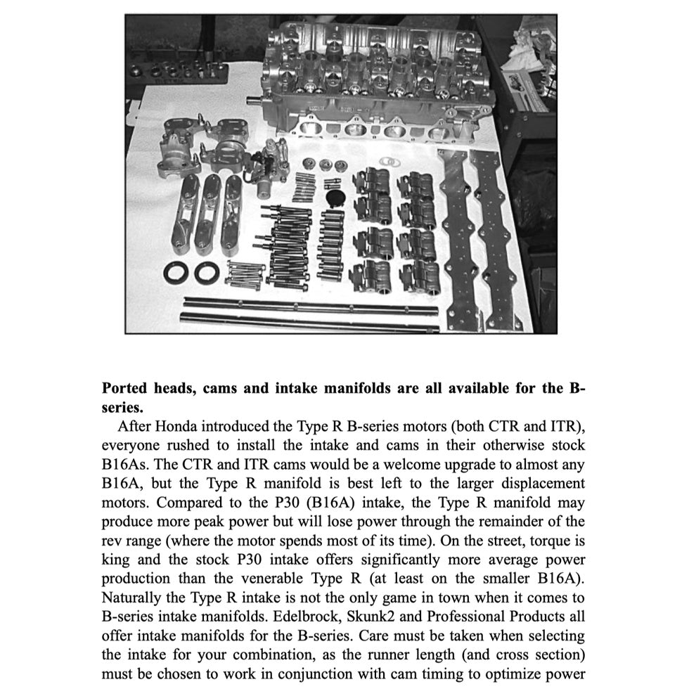 X-TREME HONDA B-SERIES ENGINES - Incl B16A1/2/3 (Civic), B17A (GSR),18 A/B (VTEC) B18C (GSR), B18C5 (TypeR), B20 (CRV)