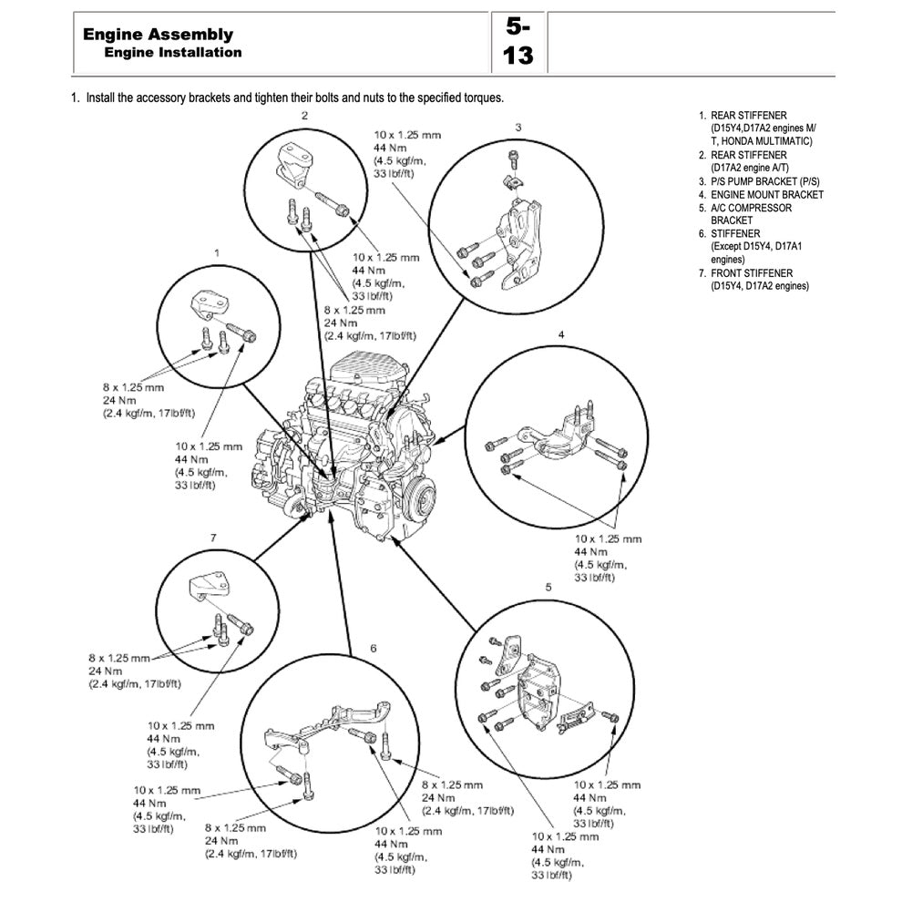HONDA CIVIC 7 (2001-2005) SERVICE WORKSHOP MANUAL