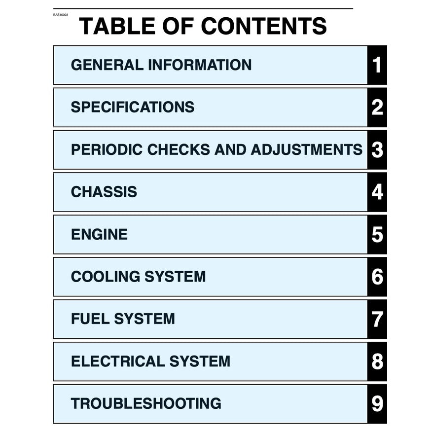 YAMAHA MT-09 MT09 (2017-2020) SERVICE WORKSHOP MANUAL + PARTS CATALOGUE + OWNER'S MANUAL