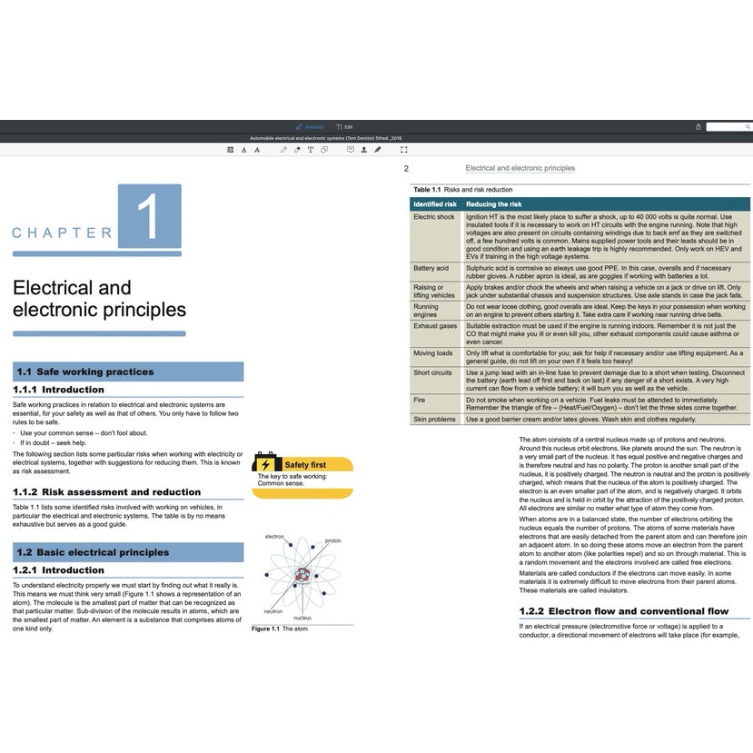 AUTOMOBILE ELECTRICAL AND ELECTRONIC SYSTEMS, 5th Edition, 2018 - TOM DENTON