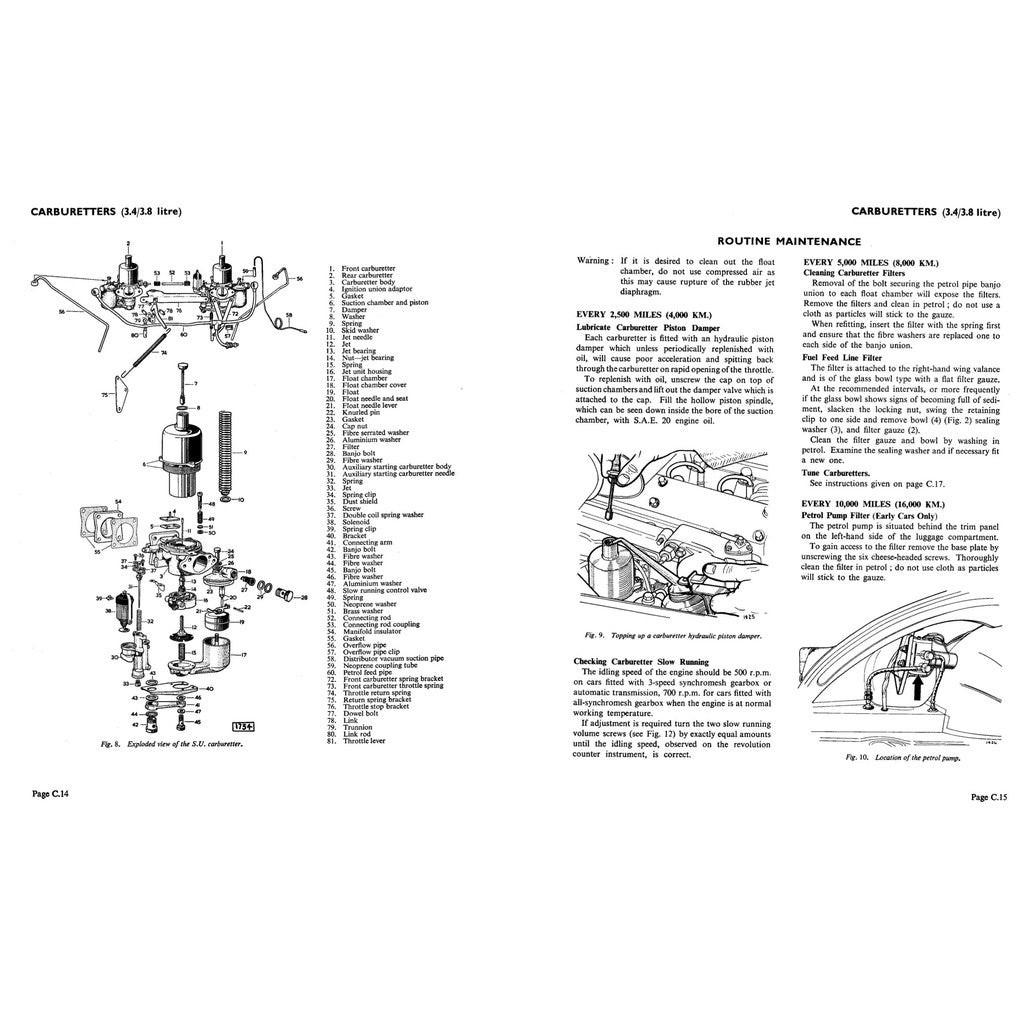 JAGUAR MK2 (1959-1967) SERVICE WORKSHOP MANUAL
