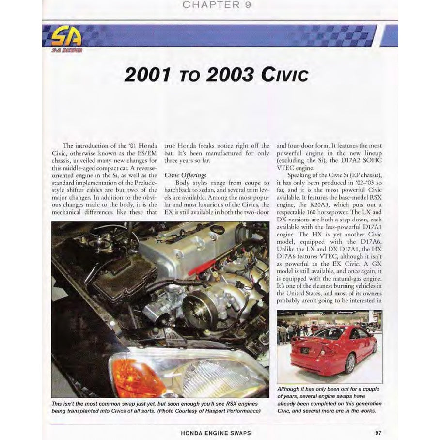HONDA ENGINE SWAPS (2008) H, B, D, K & ZC SERIES