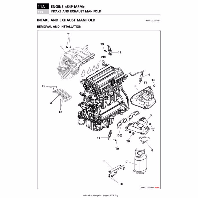 PROTON CAMPRO S4P IAFM ENGINE WORKSHOP MANUAL + AUTOMATIC TRANSMISSION F4A4A