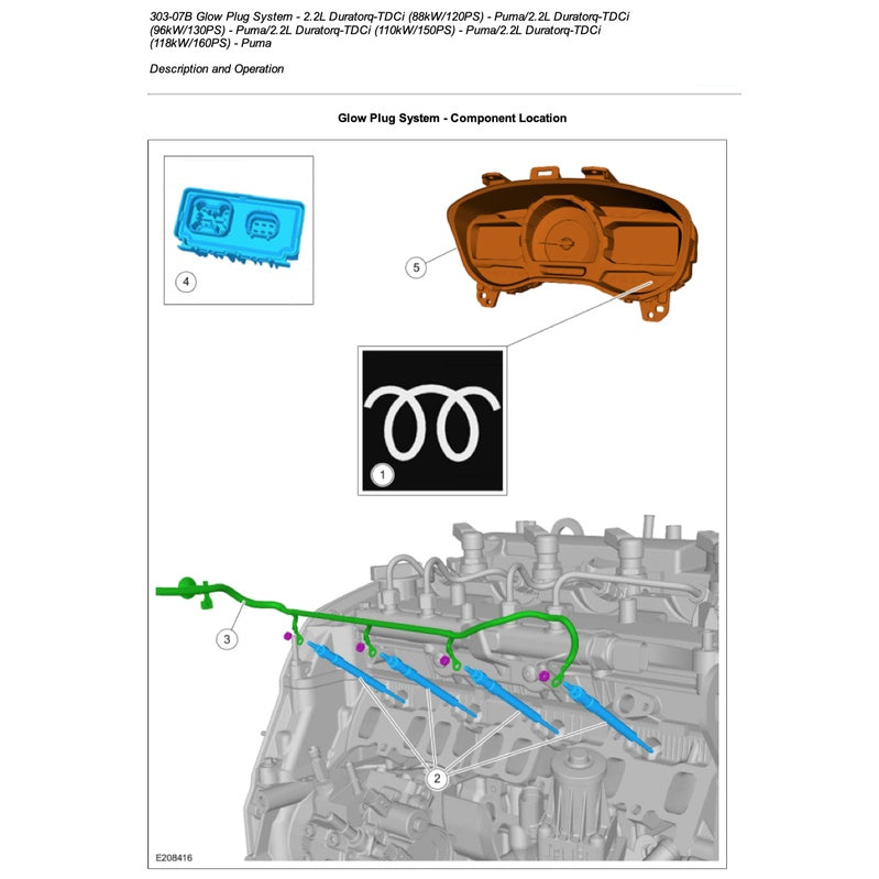 FORD ENGINE DURATORQ /PUMA 2.2.L TDCI SERVICE WORKSHOP MANUAL