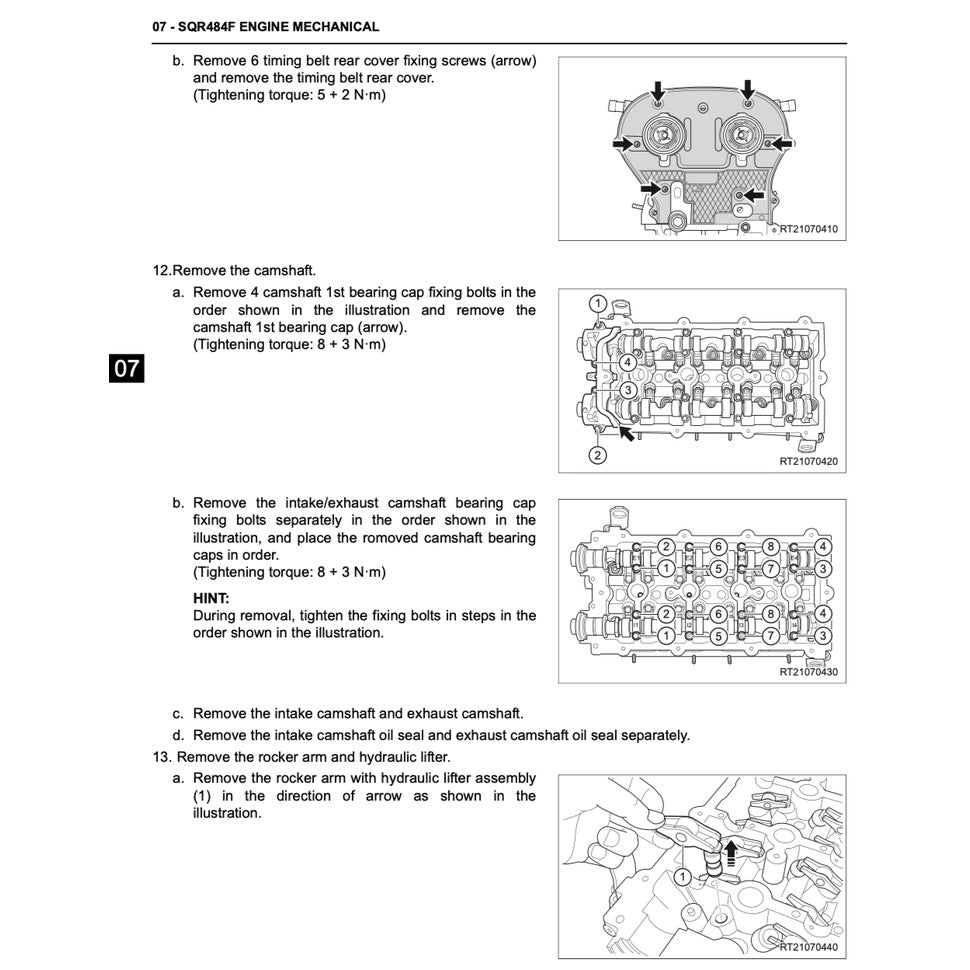 CHERY TIGGO 5 T21 (2014-2021) SERVICE WORKSHOP MANUAL