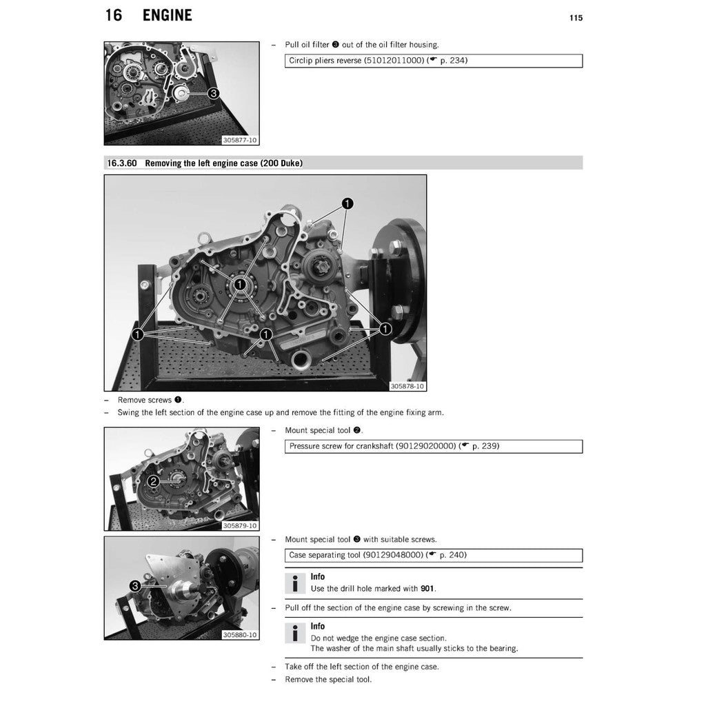 KTM DUKE 125/200 (2012-2018) SERVICE REPAIR WORKSHOP MANUAL + PARTS CATALOGUE + OWNER'S MANUAL