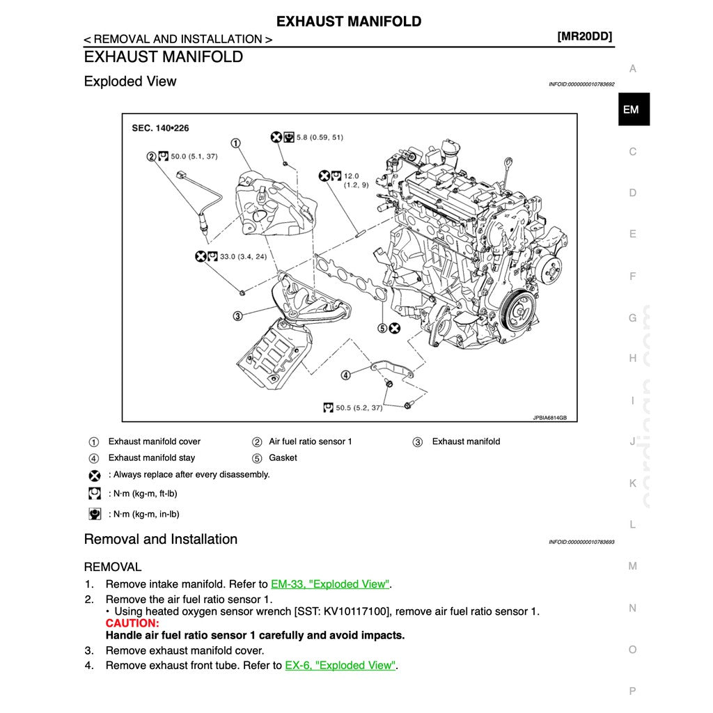 NISSAN X-TRAIL T32 (2013-2024) SERVICE WORKSHOP MANUAL