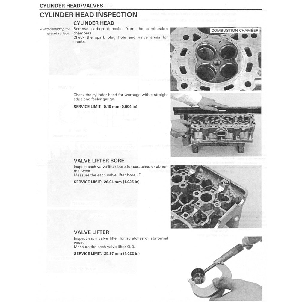 HONDA CBR1000RR (2004-2007) SERVICE WORKSHOP MANUAL + PARTS CATALOGUE + OWNER'S MANUAL