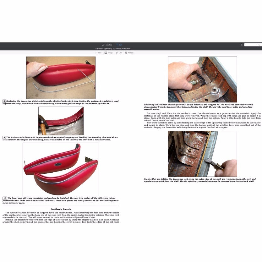 AUTOMOTIVE UPHOLSTERY AND INTERIOR RESTORATION