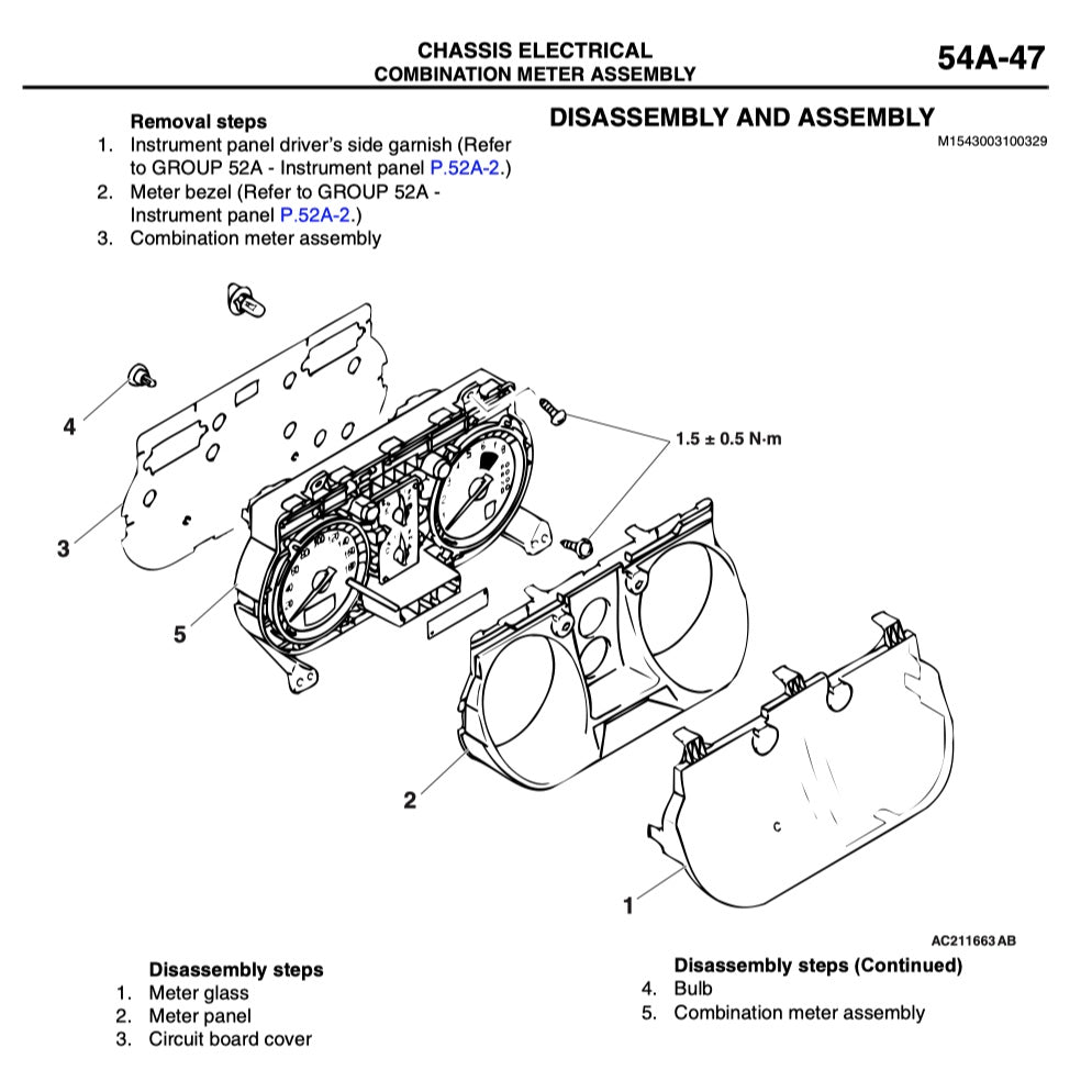 MITSUBISHI OUTLANDER I CU / AIRTREK (2003-2006) SERVICE WORKSHOP MANUAL