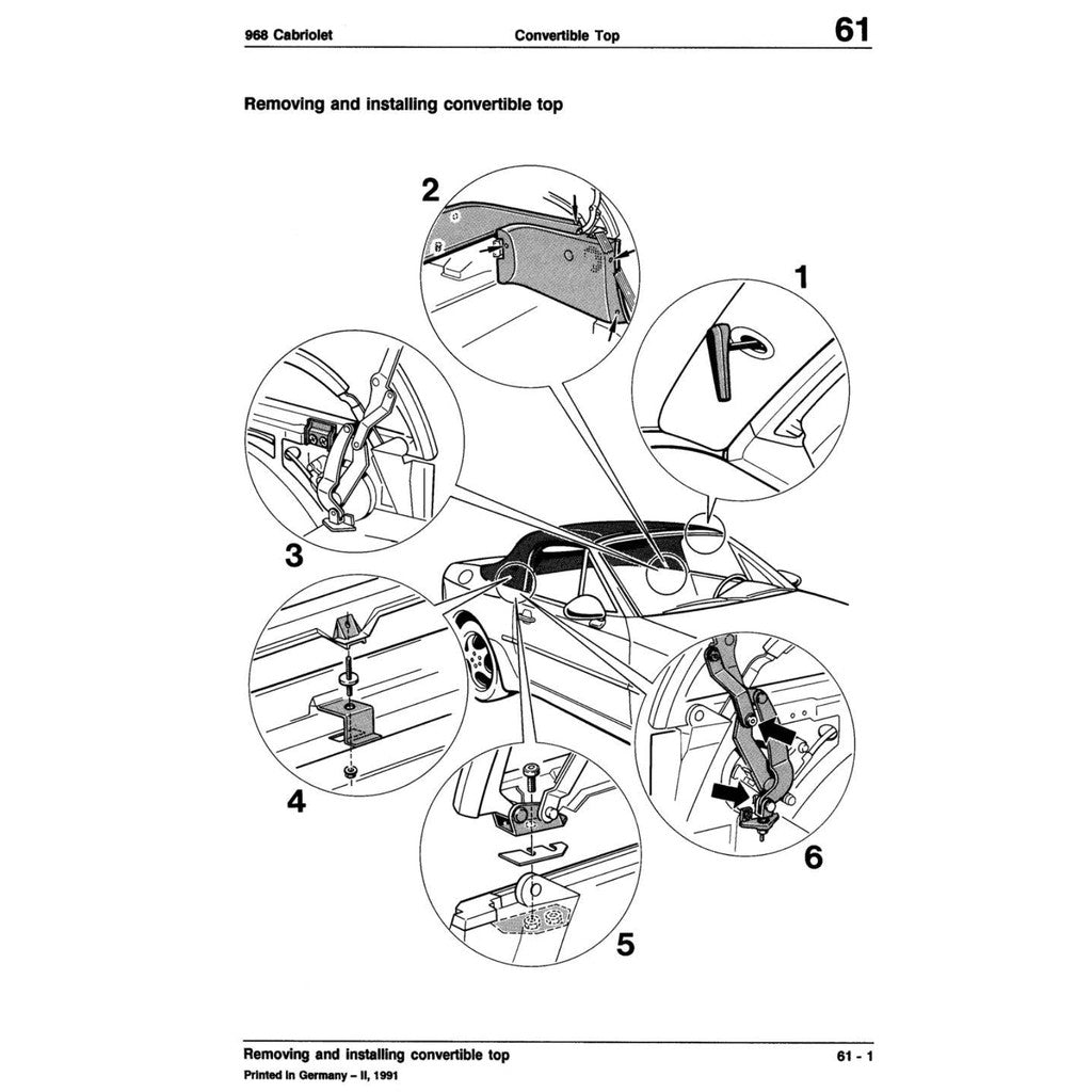 PORSCHE 968 (1991-1995) SERVICE WORKSHOP MANUAL