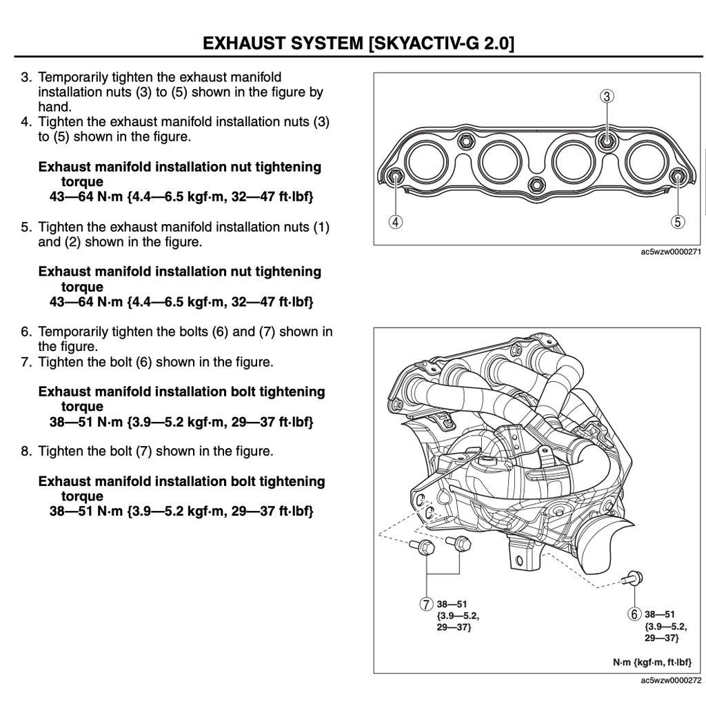 MAZDA CX-5 KE (2012-2017) SERVICE WORKSHOP MANUAL