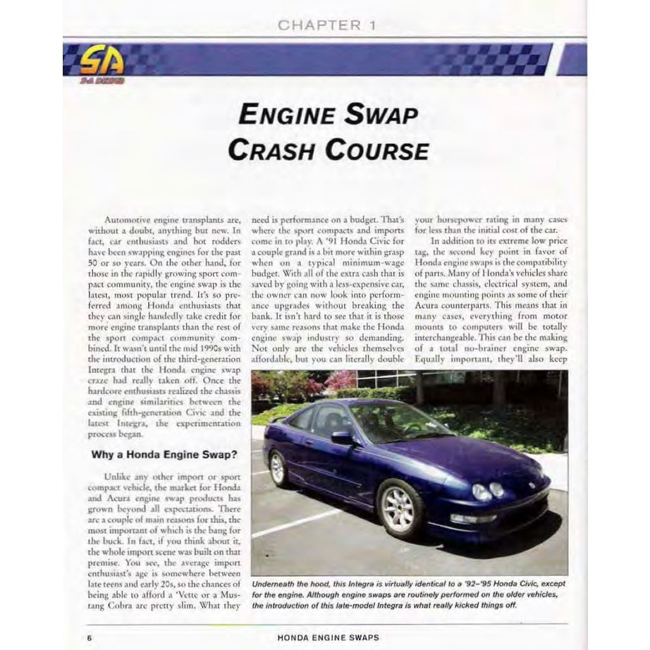 HONDA ENGINE SWAPS (2008) H, B, D, K & ZC SERIES