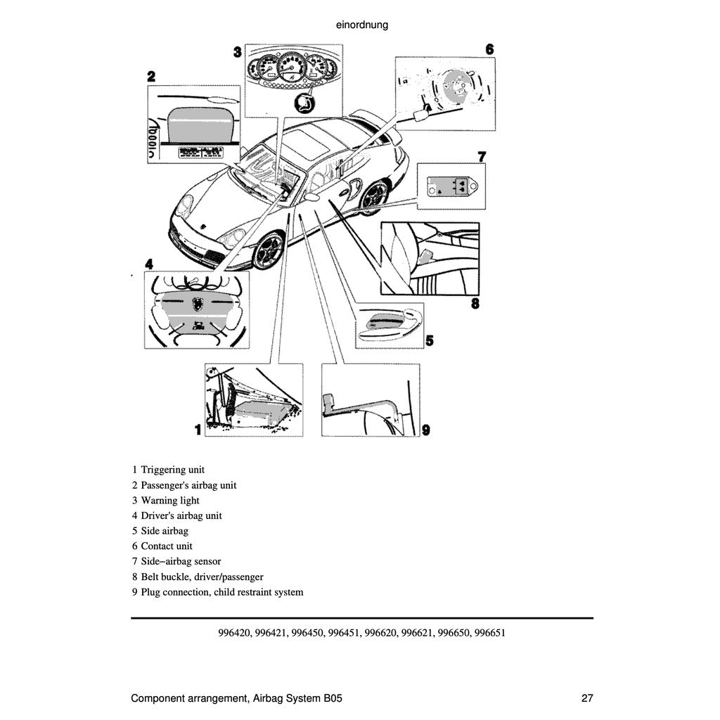 PORSCHE 911 996 TURBO S/GT2/GT3 (1998-2006) SERVICE WORKSHOP MANUAL + PARTS CATALOGUE