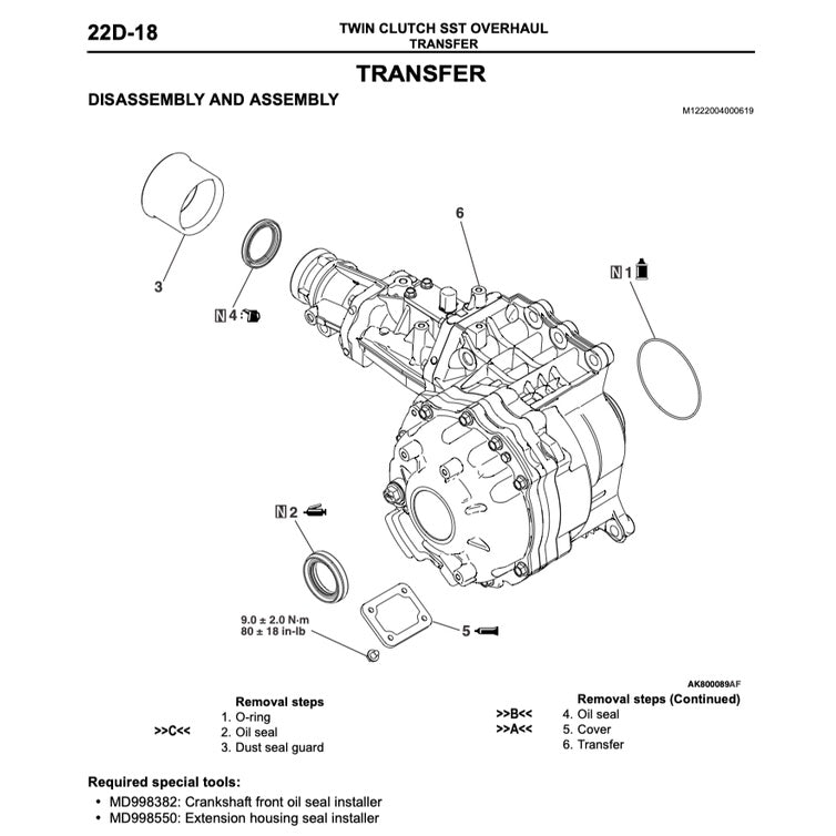 MITSUBISHI LANCER SPORTBACK (2010-2012) SERVICE WORKSHOP MANUAL
