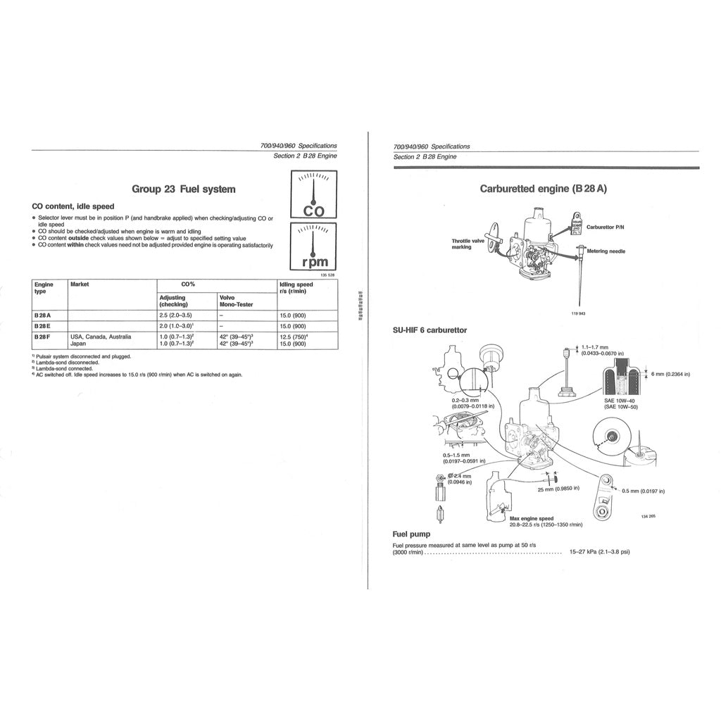 VOLVO 940/960 (1990-1998) SERVICE WORKSHOP MANUAL