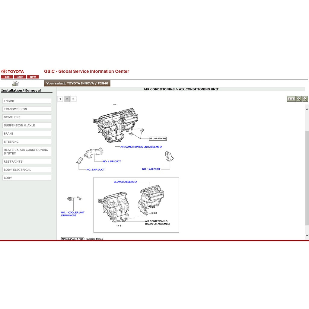 TOYOTA INNOVA/ KIJANG TG/AN40 (2004-2015) SERVICE WORKSHOP MANUAL