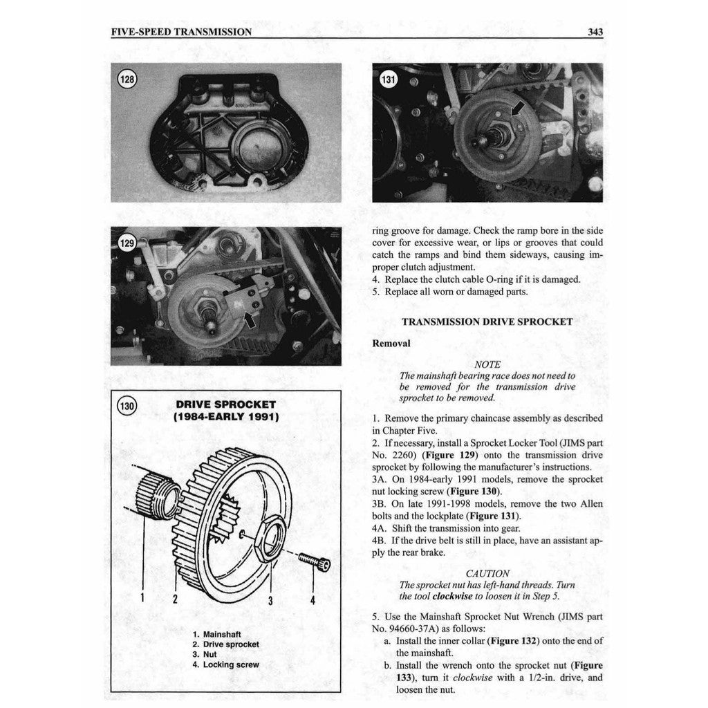 HARLEY DAVIDSON TOURING MODELS (1984-1998) SERVICE WORKSHOP MANUAL + PARTS CATALOGUE