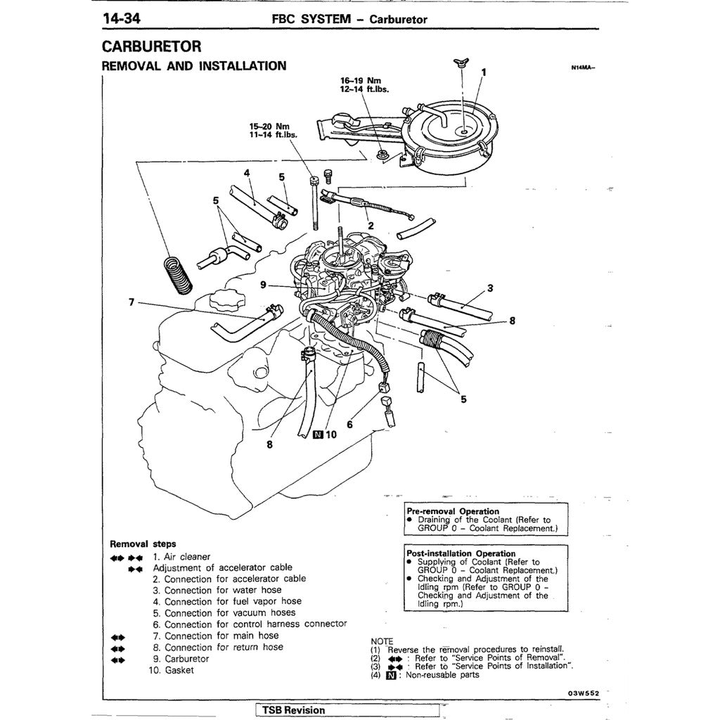 MITSUBISHI PAJERO L040 (1982-1991) SERVICE WORKSHOP MANUAL