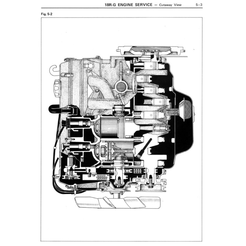 TOYOTA ENGINE 18R /18R-C/ 18R-G SERVICE WORKSHOP MANUAL