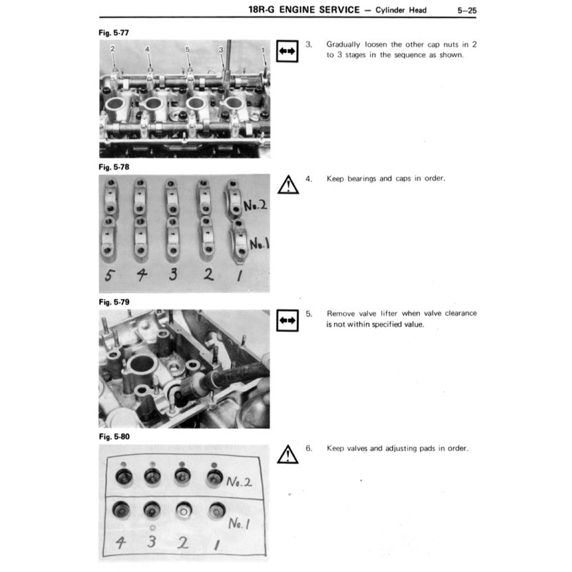 TOYOTA ENGINE 18R /18R-C/ 18R-G SERVICE WORKSHOP MANUAL