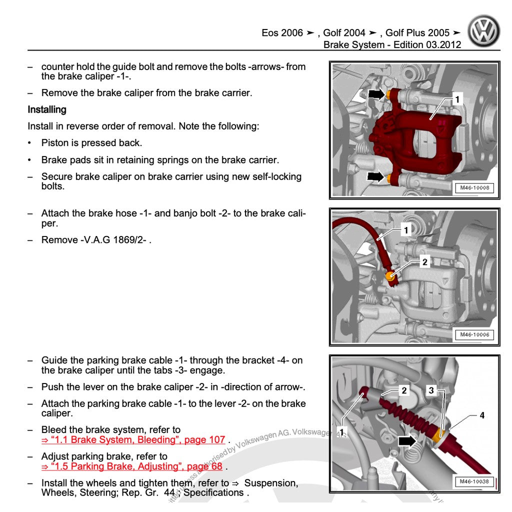 VW GOLF MK5 (2004-2009) SERVICE WORKSHOP MANUAL