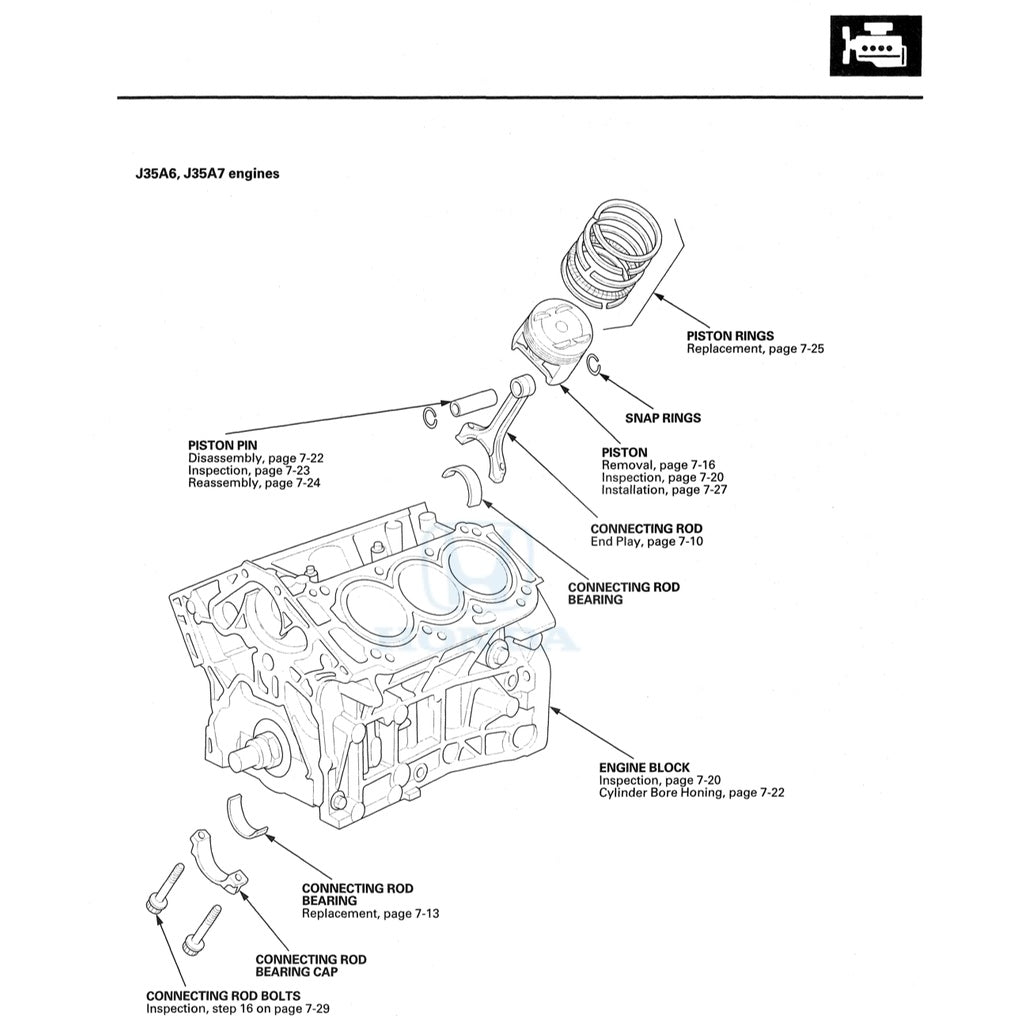 HONDA ODYSSEY RL (2007-2010) SERVICE WORKSHOP MANUAL