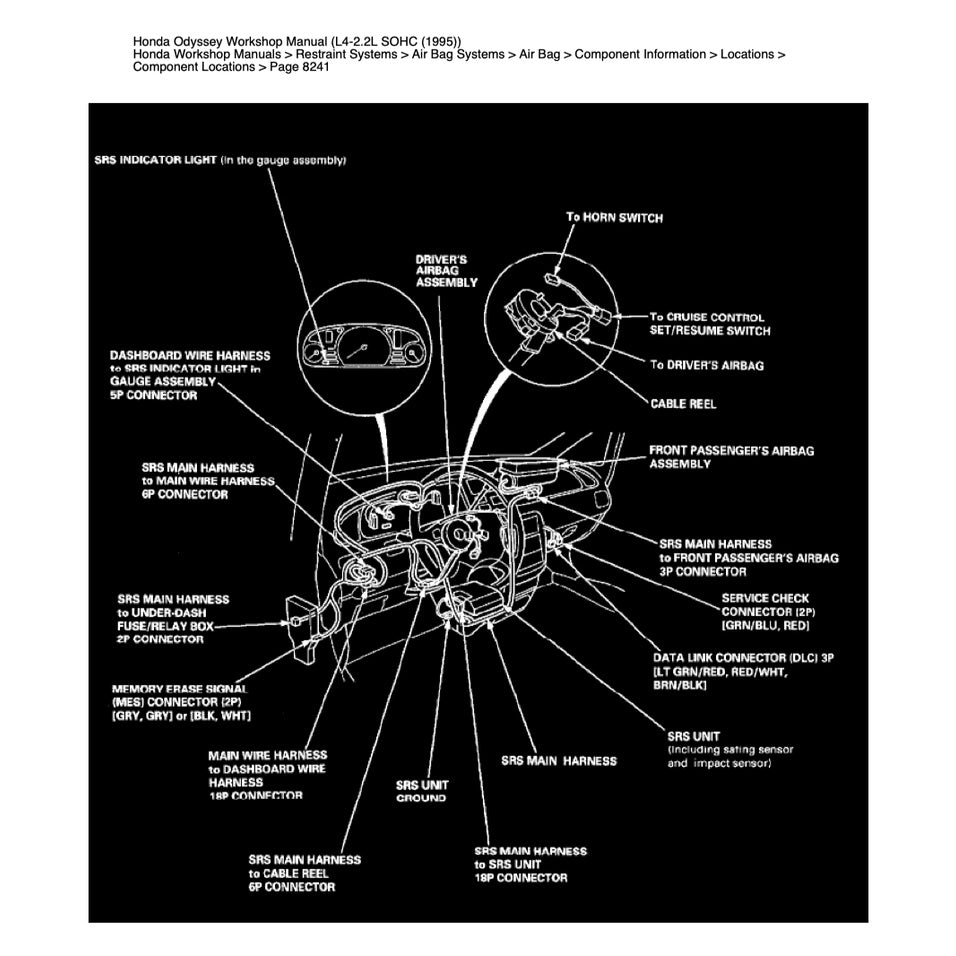 HONDA ODYSSEY RA 1/2/3/4/5 (1994-1999) SERVICE WORKSHOP MANUAL