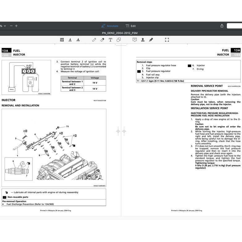 PROTON GEN2 (2004-2012) SERVICE WORKSHOP MANUAL
