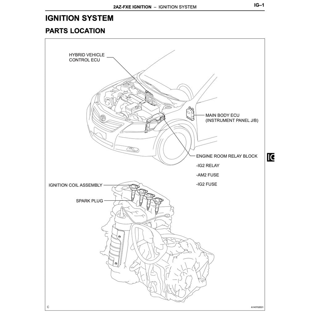 TOYOTA CAMRY HYBRID AVV50 (2012-2017) SERVICE WORKSHOP MANUAL