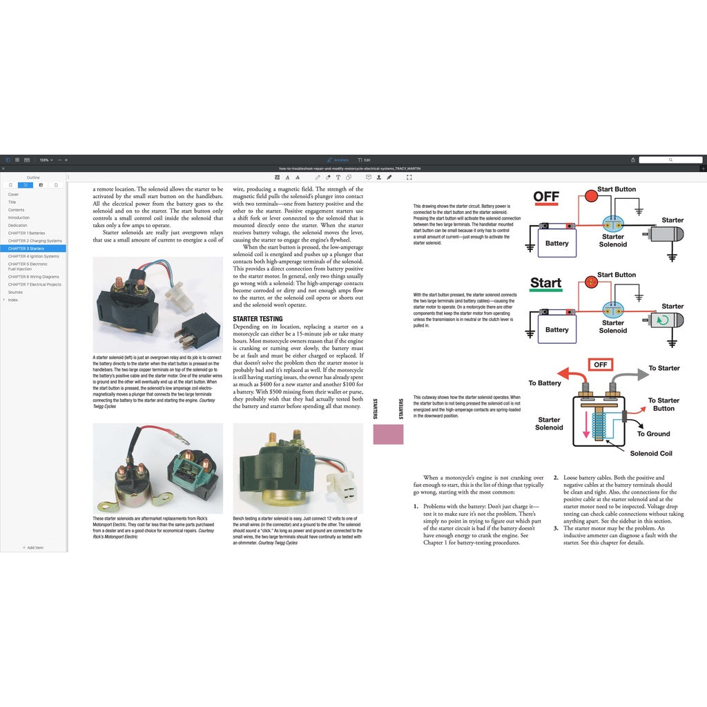 HOW TO TROUBLESHOOT, REPAIR, MODIFY MOTORCYCLE ELECTRICAL SYSTEM (2014) - TRACY MARTN