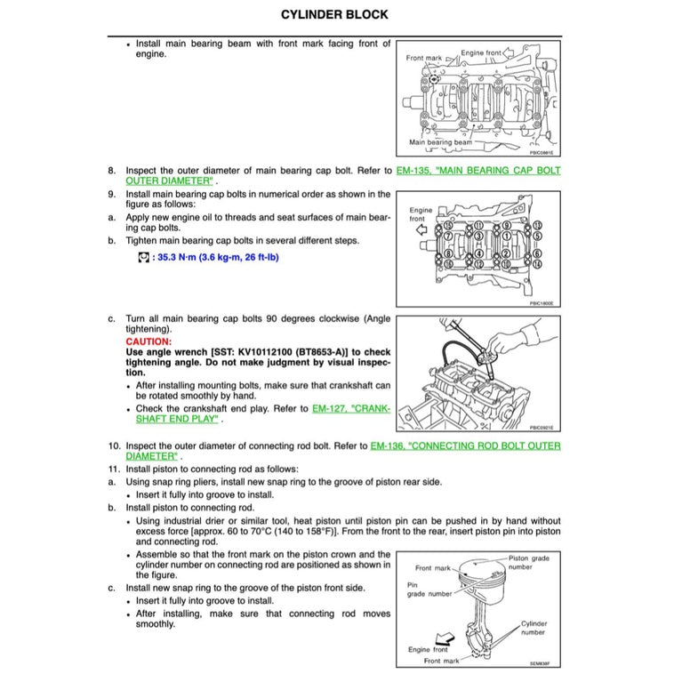 NISSAN MURANO Z50 (2003-2007) SERVICE WORKSHOP MANUAL