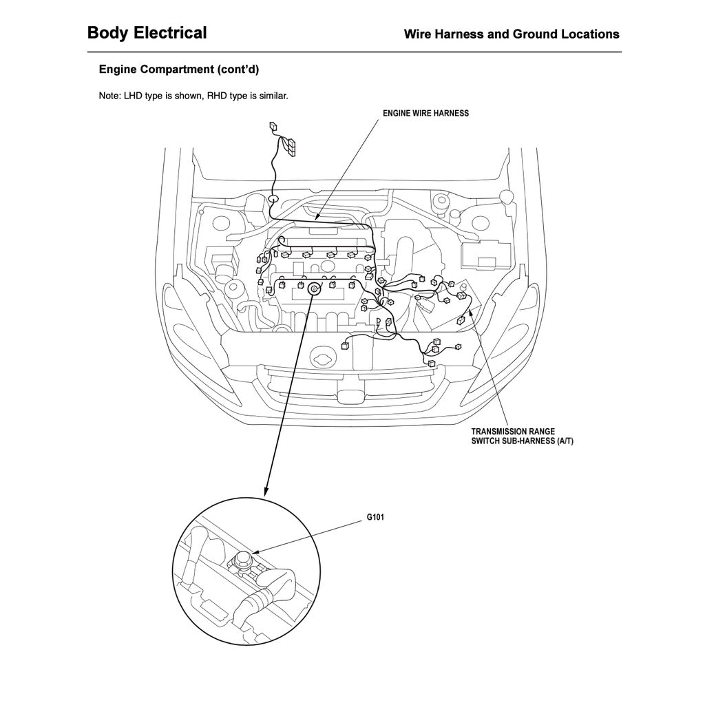 CRV HONDA CR-V RD4-9 (2001-2006) SERVICE WORKSHOP MANUAL