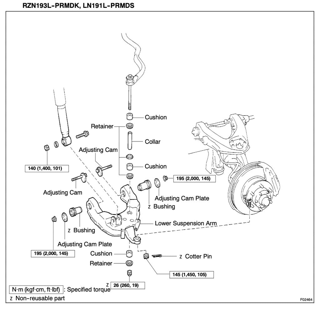 TOYOTA HILUX "SR" N140/150/160/170/190 (1997-2005) SERVICE WORKSHOP MANUAL