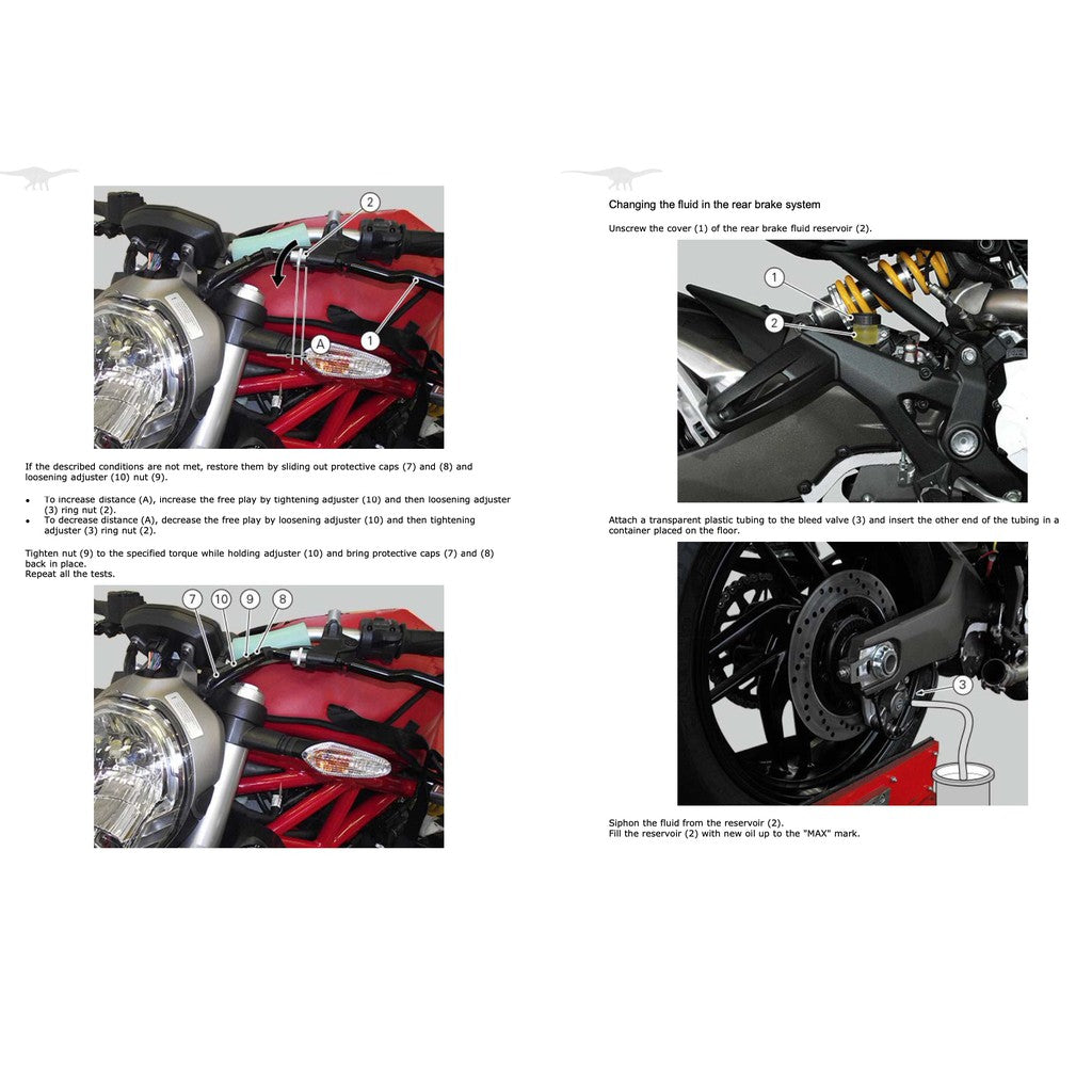 Ducati Monster 821 (2015-2020) SERVICE REPAIR WORKSHOP MANUAL + PARTS CATALOGUE + OWNER' MANUAL