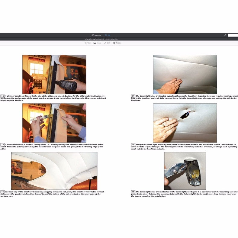 AUTOMOTIVE UPHOLSTERY AND INTERIOR RESTORATION