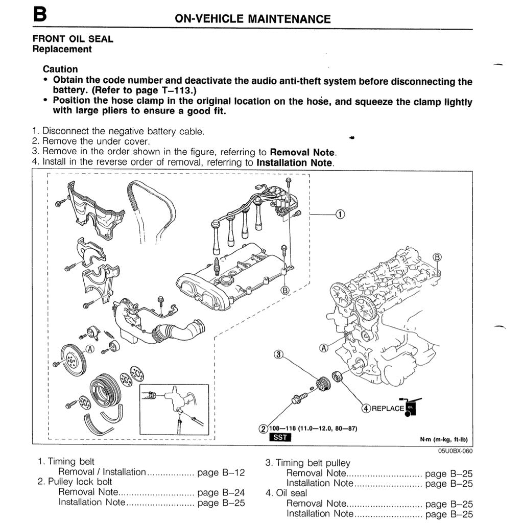 MAZDA MX-5 MIATA NA SERIES (1990) SERVICE WORKSHOP MANUAL