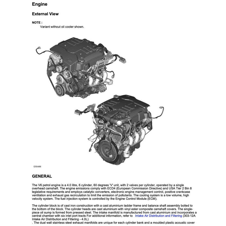 LAND ROVER DISCOVERY LR3 L319 (2004-2009) SERVICE WORKSHOP MANUAL