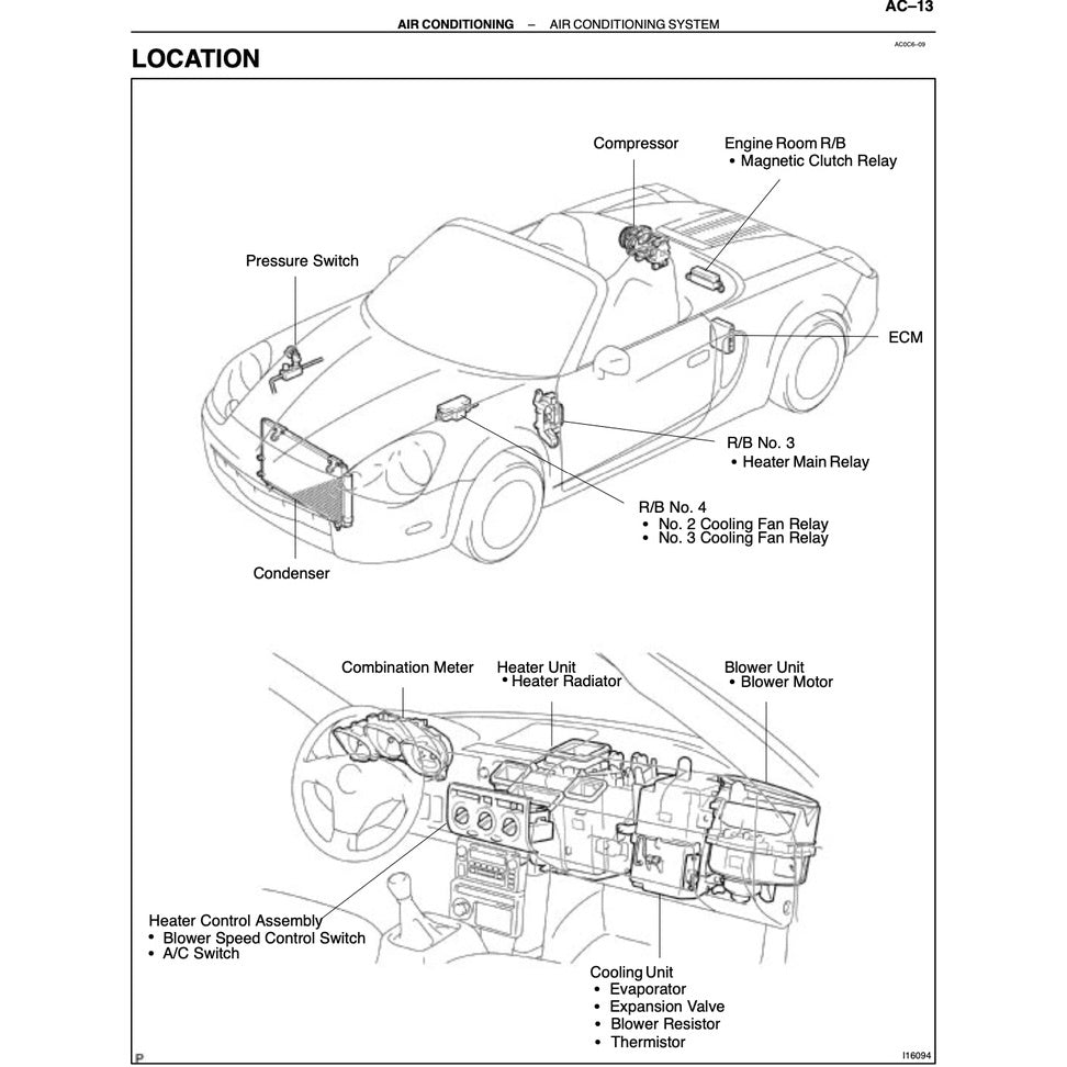 TOYOTA MR-2 SW30 - SPYDER (2000-2007) SERVICE WORKSHOP MANUAL