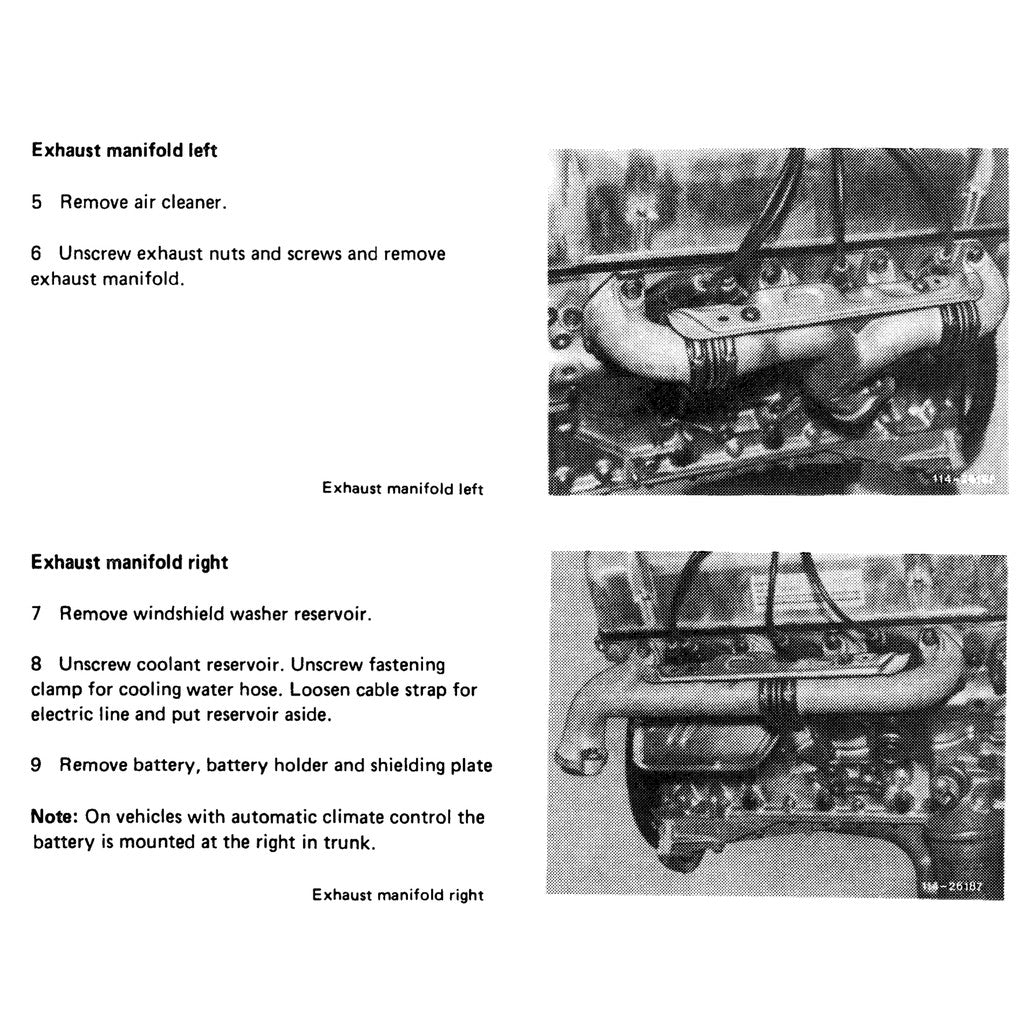 MERCEDES-BENZ R/C107 (1971-1989) SERVICE WORKSHOP MANUAL
