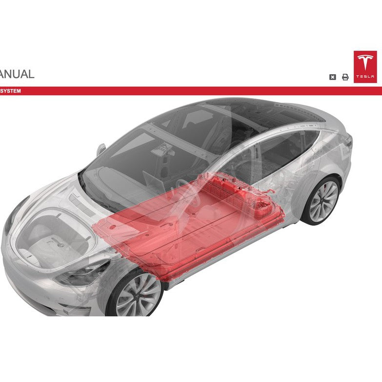 TESLA MODEL 3 (2017+) SERVICE WORKSHOP MANUAL
