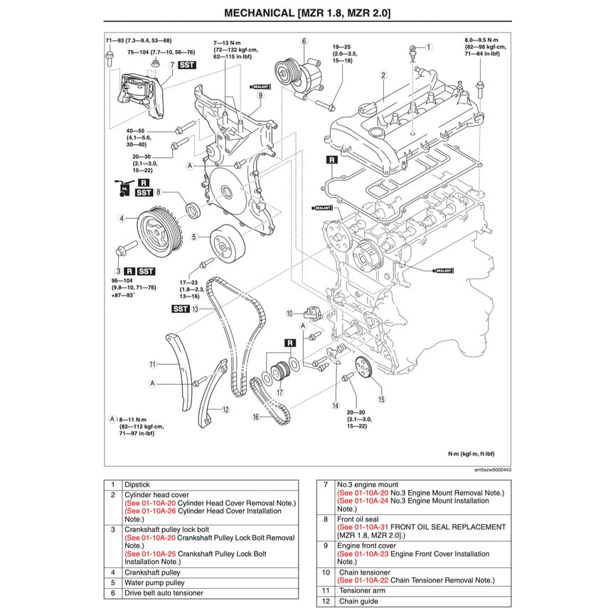 MAZDA 5 CW (2010-2018) SERVICE WORKSHOP MANUAL + WIRING DIAGRAM