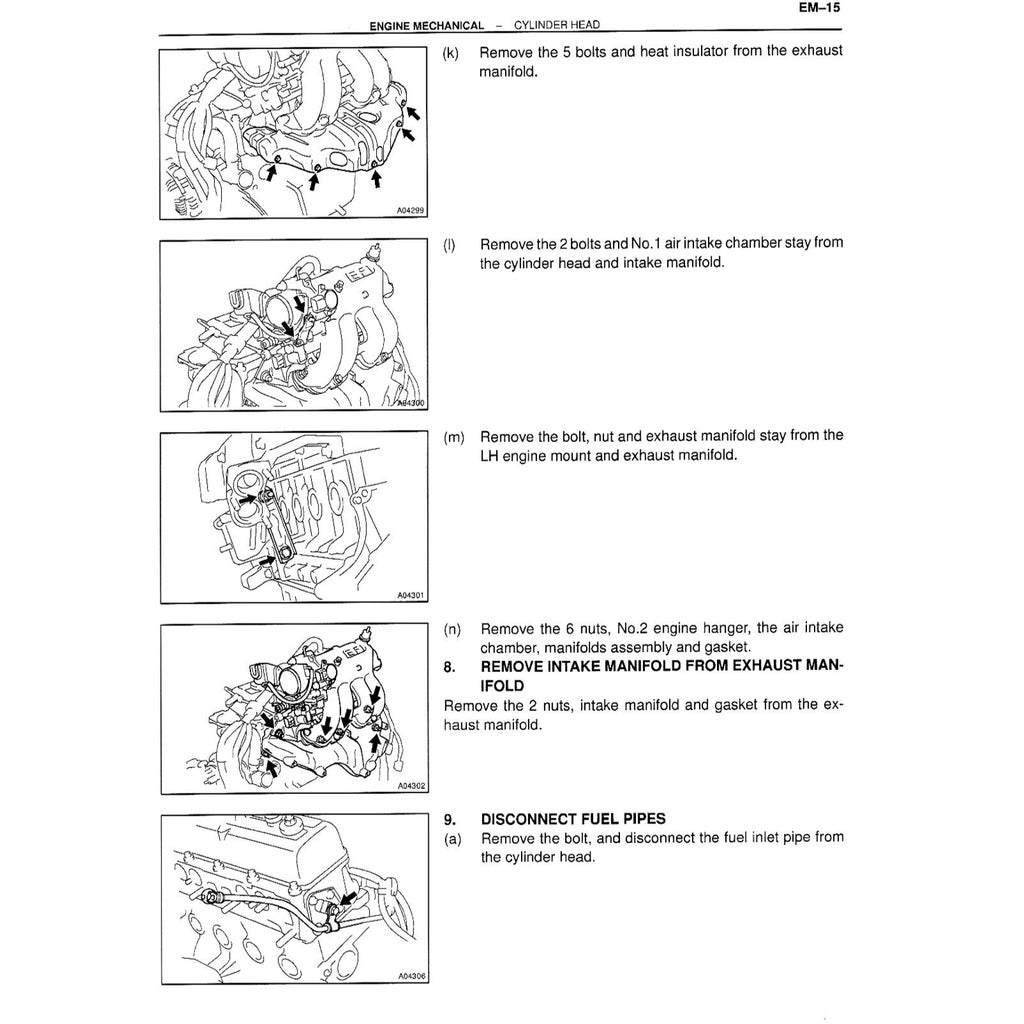 TOYOTA ENGINE 7K & 7K-E (EFI) SERVICE REPAIR WORKSHOP MANUAL - TOYOTA LITEACE TOWNACE UNSER KIJANG