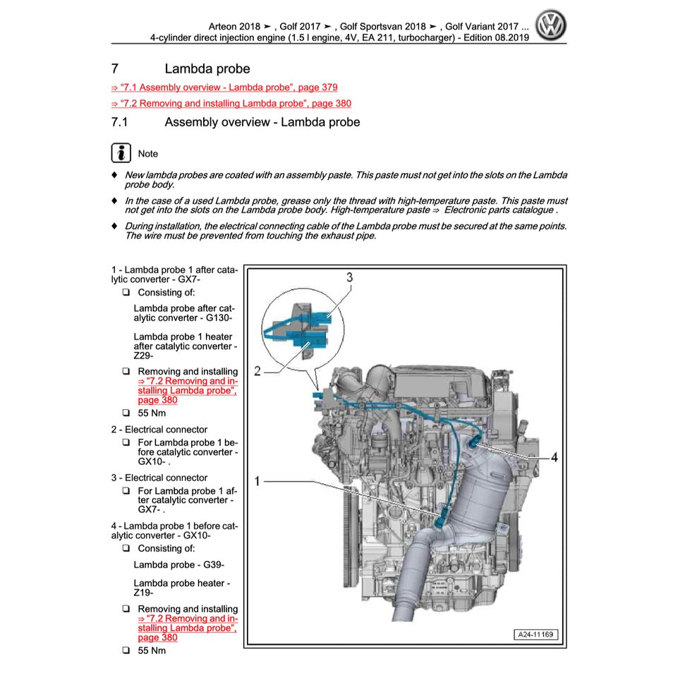 VW PASSAT B8 (2015-2022) SERVICE WORKSHOP MANUAL